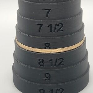 Bracelet Herringbone Gold Tone Vintage 8"‎ Adjustable
